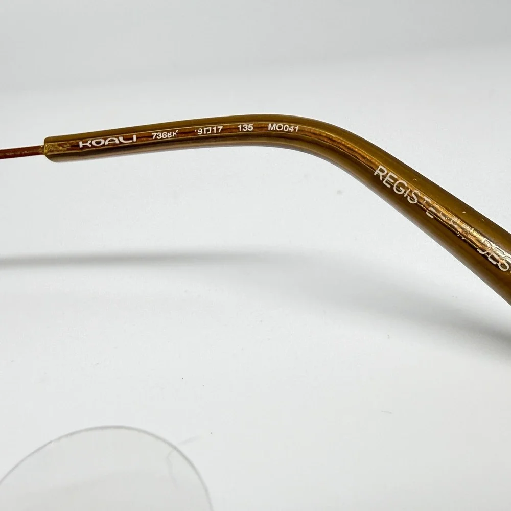 Koali 7368K Eyeglasses Brown Bronze Metal‎ Rectangular Frames 49-17-135 21526